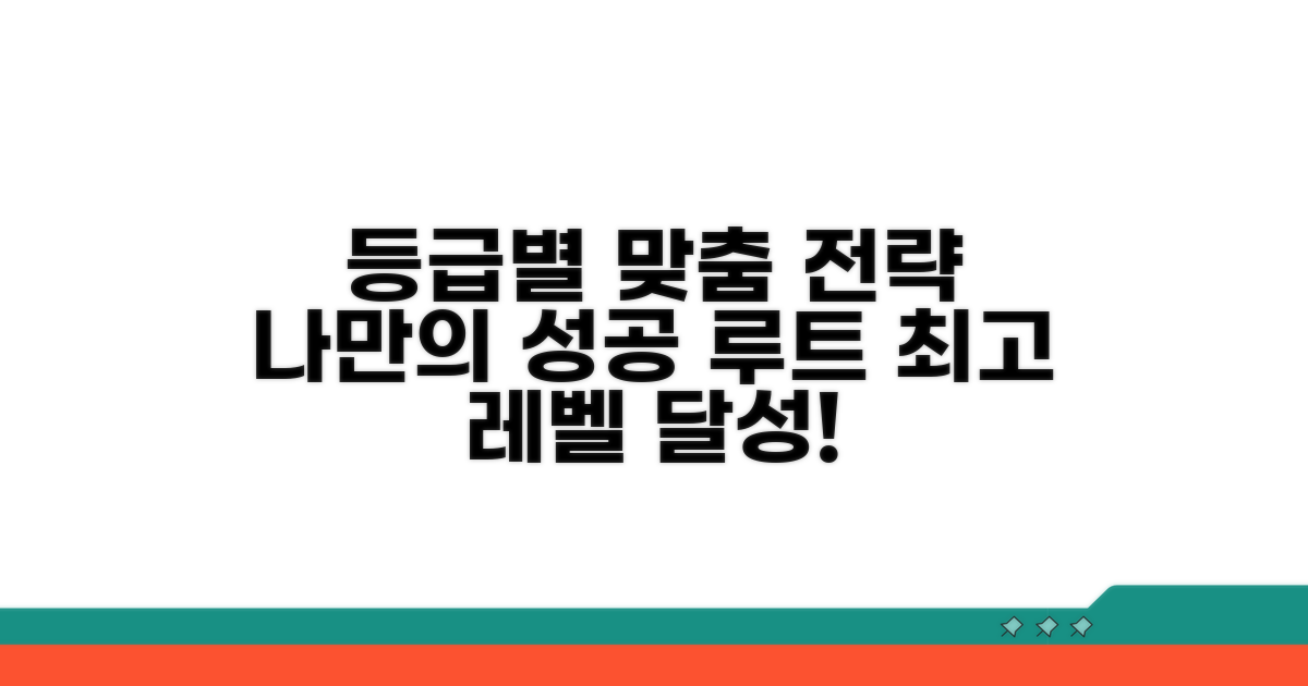 등급별 맞춤 전략 가이드