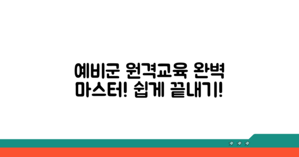 예비군 원격교육, 쉬운 수강 방법