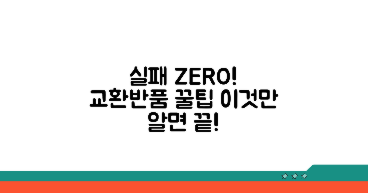 실패 없는 교환 반품, 꿀팁 대방출