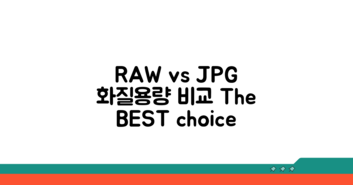 RAW JPG 용량 화질 비교