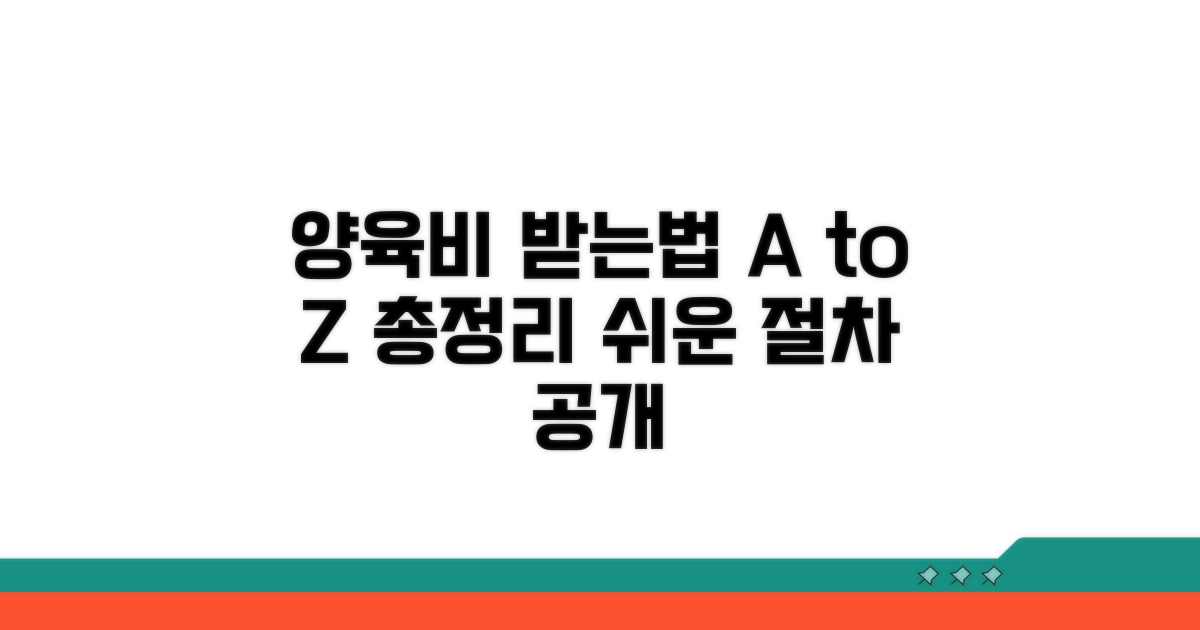 양육비 받는법, 절차 총정리