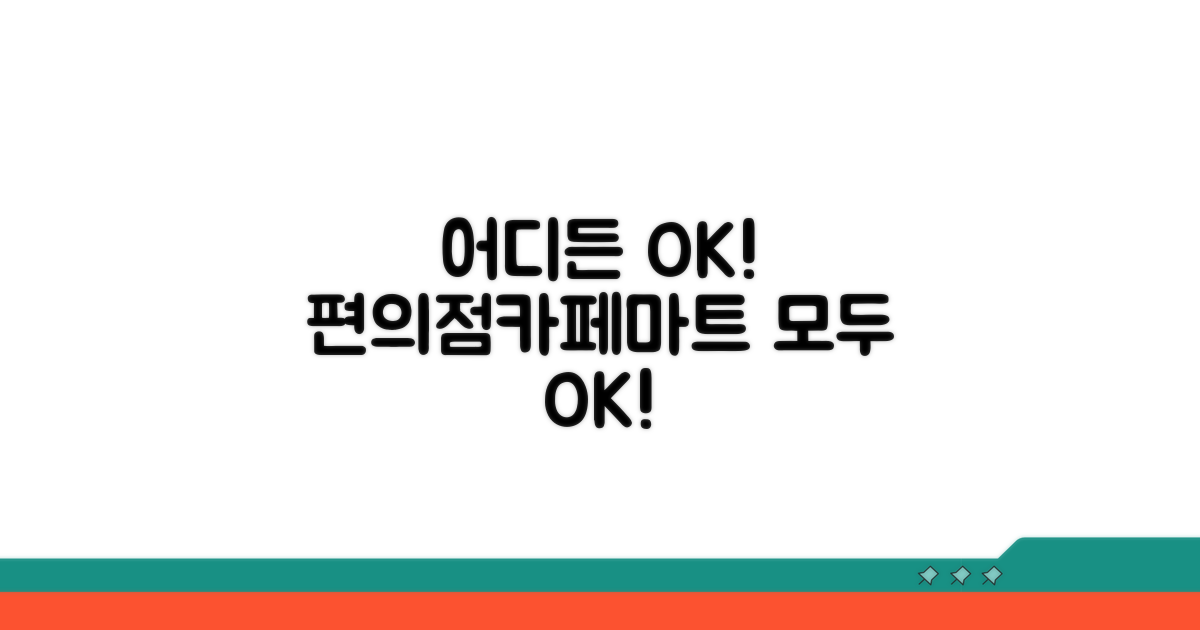 편의점, 카페, 마트 어디서든 OK
